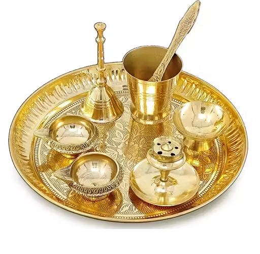 brass-pooja-set-7-inch - Image 2