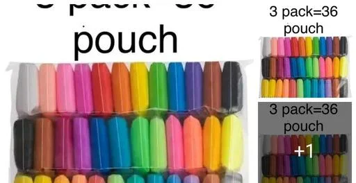 3pcs Multicolor Clay