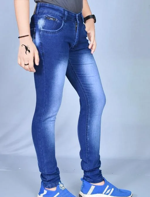 Men Cotton Blend Jeans - Image 2