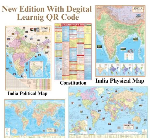 (COMBO OF 4 INDIA ENGLISH MAPS - Image 2