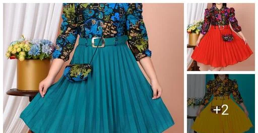 Crepe Frocks & Dresses