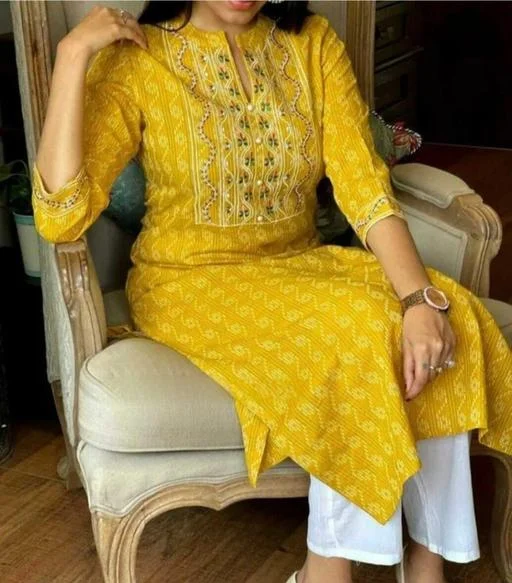 Women Cotton Abhisarika Voguish Kurtis - Image 2