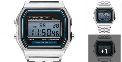 Stainless Steel Women Digital Watches