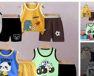 Cute Comfy Boys Top & Bottom