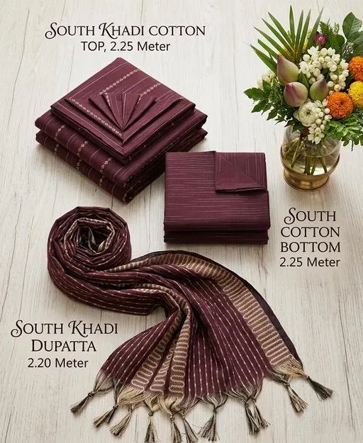 Aakarsha Sensational Striped Cotton Suit Set - Image 2