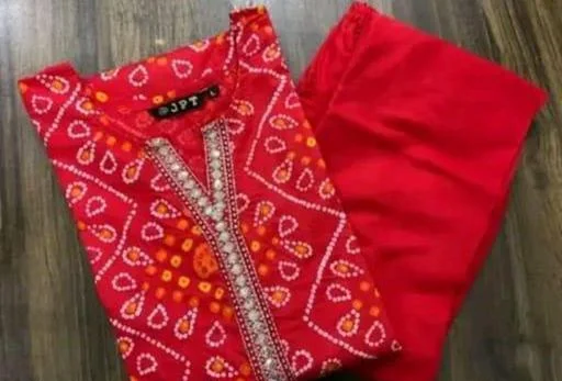 Rayon Women Kurti With Bottomwear - Image 2