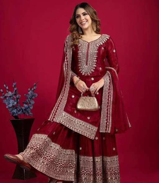 Women Chiffon Dupatta Sets - Image 2