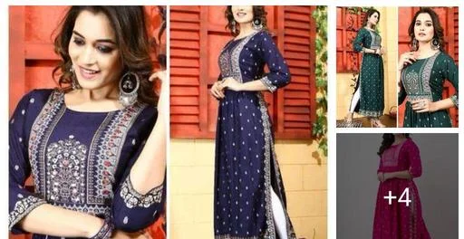 Women Rayon Myra Petite Kurtis