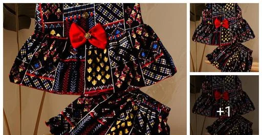 Cotton Blend Fit And Flare Frocks