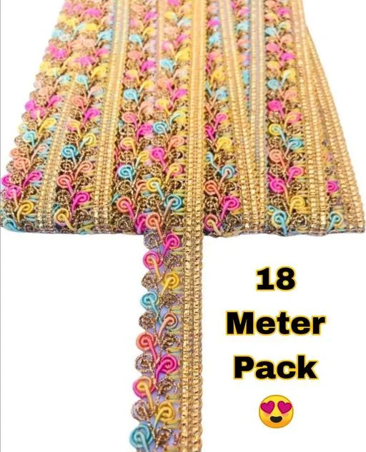 Original Trendi Multicolor Jalebi Lace 18 - Image 2