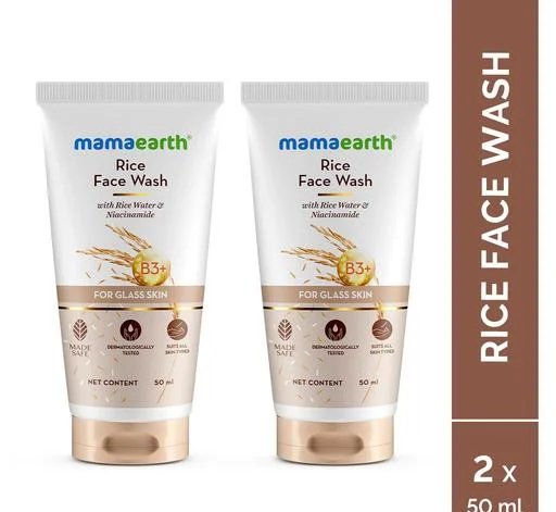 Mamaearth Rice Face Wash 50 ml - Image 2