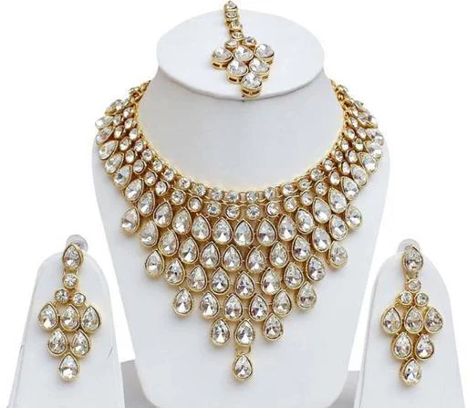 Women's Alloy Gold Plated Jewellery Set - Image 2
