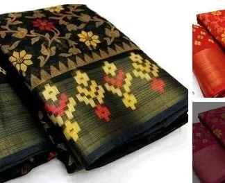 Brasso Cotton Blend Brocade saree