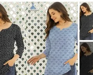 Women Cotton Kashvi Ensemble Kurtis