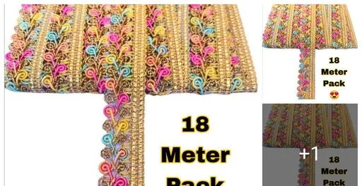 Original Trendi Multicolor Jalebi Lace 18