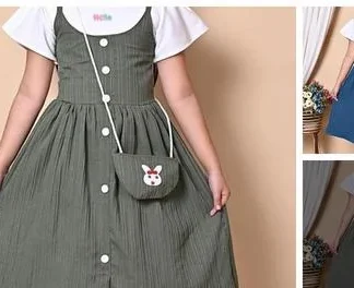Cotton Blend Frocks & Dresses