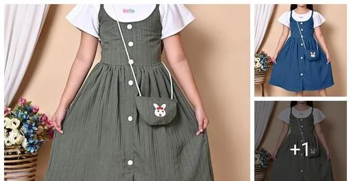 Cotton Blend Frocks & Dresses