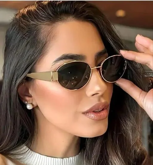 Women Oval Sunglasses - Image 2