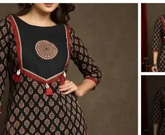Women Cotton Cambric Alisha Drishya Kurtis