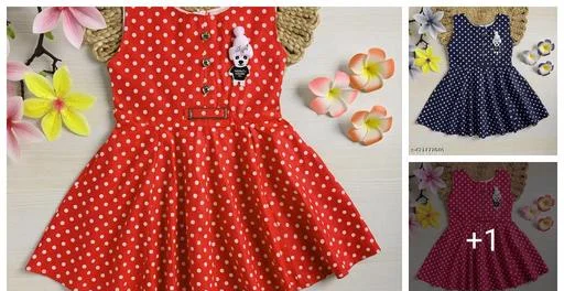 Cotton Blend Fit And Flare Frocks