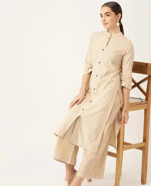 Cotton Women Kurti With Bottomwear - Image 2
