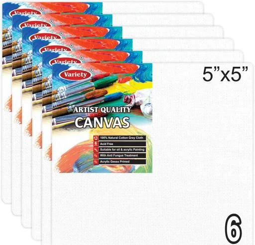 VARIETY CANVAS BOARD 5" X 5" - Image 2