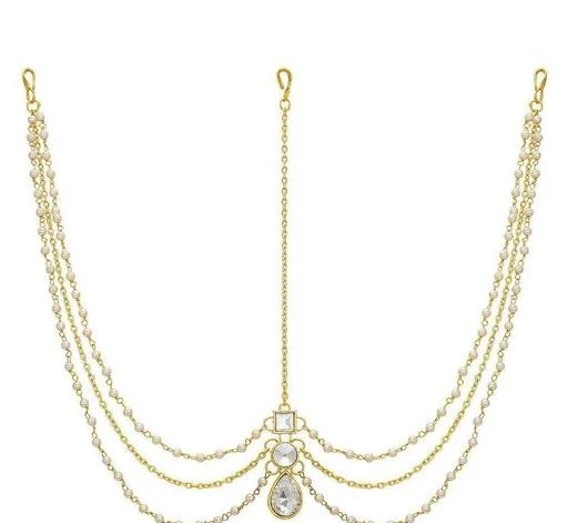 Twinkling Glittering Maangtika - Classical Dance Jewellery - Image 2