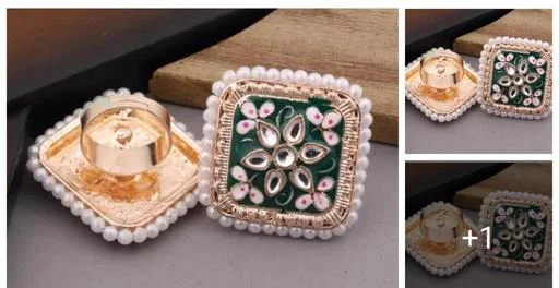 Meena Finger Ring (Temple Dance Jewellery)