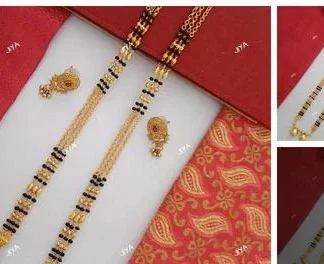 Golden Traditional Mangsutra (Temple Dance Jewellery)