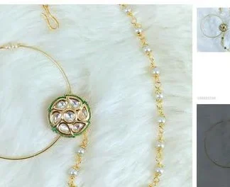 Rl Nose Ringnath Chain 1 (Temple Dance Jewellery)