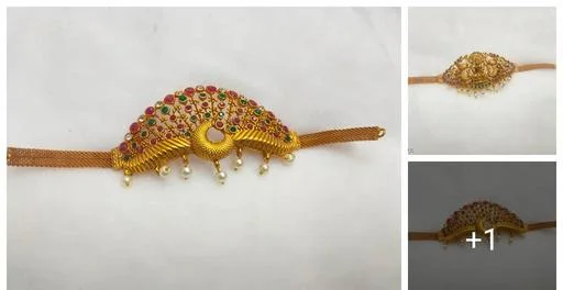 Allure Chunky Bajuband Armlets (Temple Dance Jewellery)