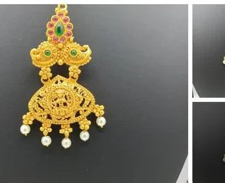 Shimmering Charming Maangtika (Temple Dance Jewellery)