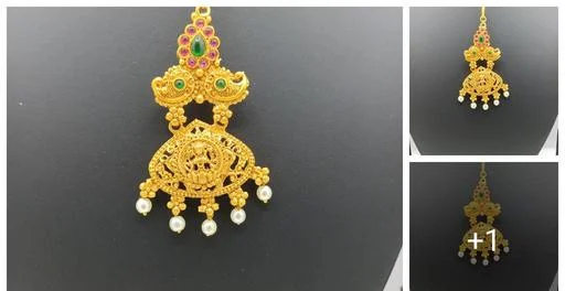 Shimmering Charming Maangtika (Temple Dance Jewellery)