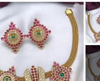 Ad Matte Real Kempu Premium Quality Necklace
