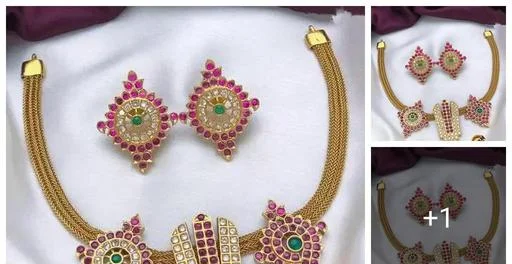 Ad Matte Real Kempu Premium Quality Necklace