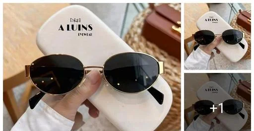 A LUINS Women Oval Sunglasses