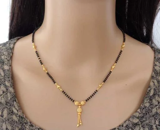 Royatto New Stylish Fancy Gold Plated Daily Wear Alloy Mangalsutra Women... (Temple Dance Jewellery) - Image 2