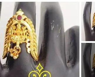 Trending Lakshmi Vanki Vangi Ring Pathnapu Ring Ungaram Marriage Festiva... (Temple Dance Jewellery)
