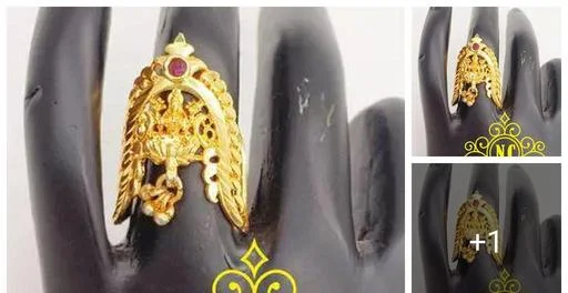 Trending Lakshmi Vanki Vangi Ring Pathnapu Ring Ungaram Marriage Festiva... (Temple Dance Jewellery)