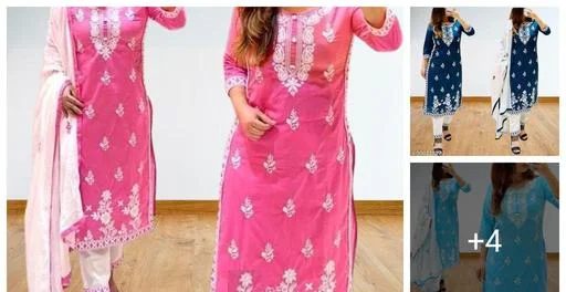 Rayon,Cotton Women Kurti With Dupatta &