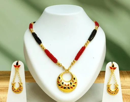 Assamese Traditional Jewellery Set Woman (Temple Dance Jewellery) - Image 2
