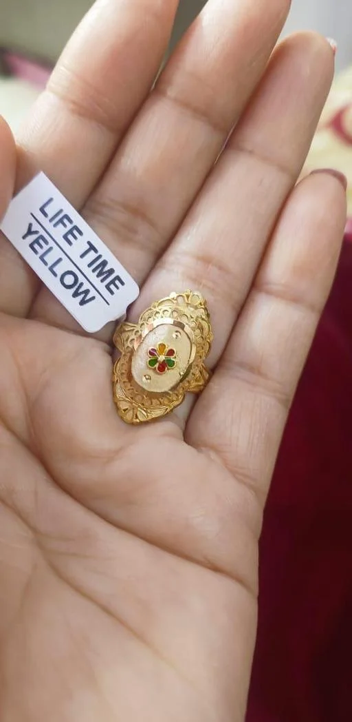 Gold Plated Ring (Temple Dance Jewellery) - Image 2