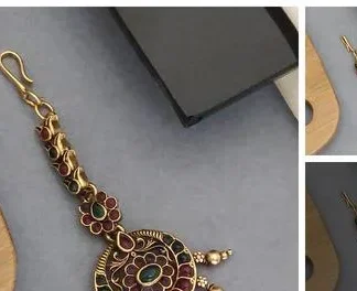 Shimmering Charming Maangtika (Temple Dance Jewellery)