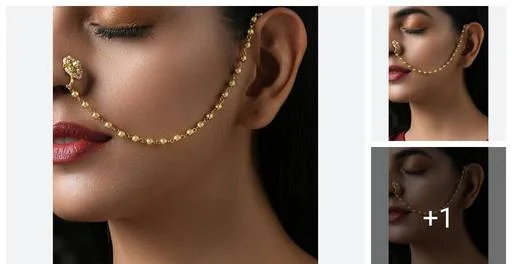 Bride Nose Ring (Temple Dance Jewellery)