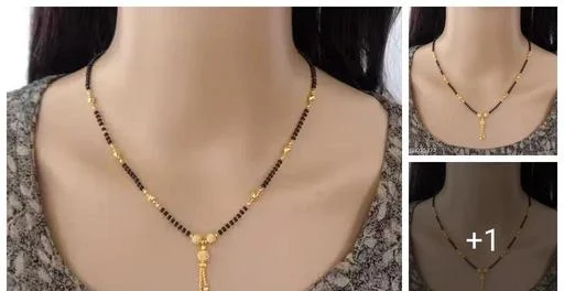 Royatto New Stylish Fancy Gold Plated Daily Wear Alloy Mangalsutra Women... (Temple Dance Jewellery)