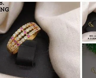 Beautiful Ring 1gram Gold Plating (Temple Dance Jewellery)