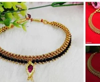Maharashtrian Jewellery Tushi Necklace (Temple Dance Jewellery)