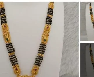 Zakhi Ornament Antique Gold Peacock Design Mangalsutra Haldi Mehndi Fest... (Temple Dance Jewellery)