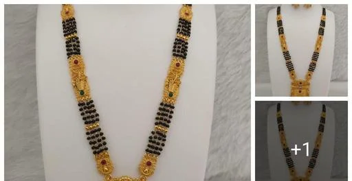 Zakhi Ornament Antique Gold Peacock Design Mangalsutra Haldi Mehndi Fest... (Temple Dance Jewellery)