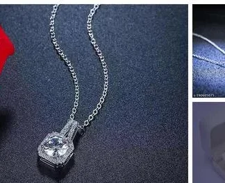 Royatto Elegant Square Classic Crystal Zircon Geometric Square Premium L... (Temple Dance Jewellery)